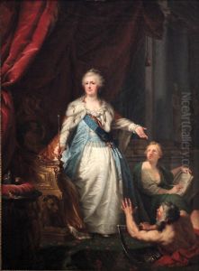 Allegoric portrait of Catherine II by Johann Baptist von Lampi the Elder