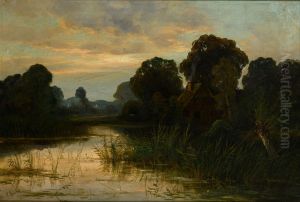 Farmhouse in Mecklenburg by Franz Bunke