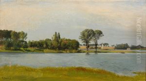 Flusslandschaft by Franz Bunke