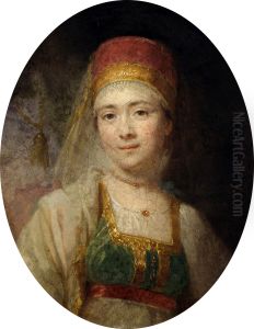 Portrait of Torzhok peasant Christinya