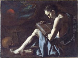 San Gerolamo In Meditazione by Giovanni Battista Caracciolo