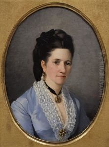 Portrait of Baroness Adelaide Leuhusen, nee Ahlberg