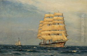 A frigate in the North Sea. A frigate in the North Sea.