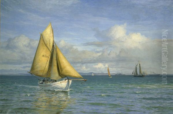 Ships off Gilleleje, Denmark. - view 1