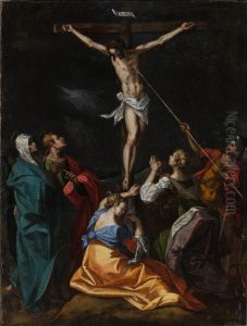 Crucifixion by Jeremias van Winghe
