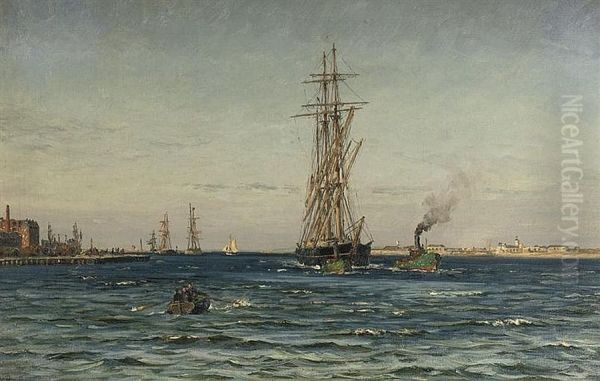 Bugsering ud af havnen. - view 1