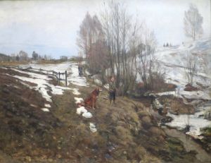 Early spring by Gerhard Munthe