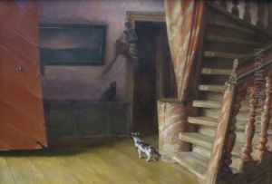 Staircase in the Rosendal Manor