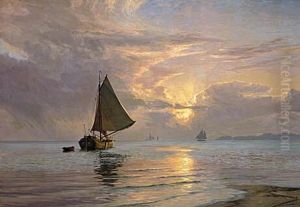 Lysglimt over havet. by Vilhelm Arnesen