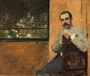 Portrait of a man seated by a window