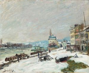 Hiver a Marly, effet de neige