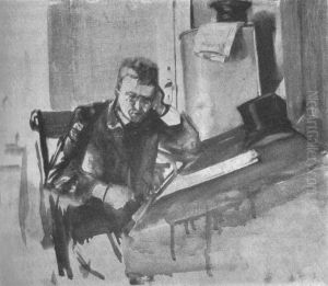 Gunnar Heiberg by Christian Krohg