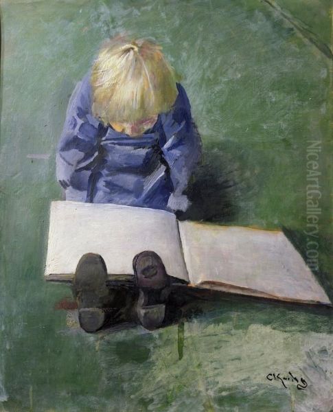 Little Ebbe reading - view 1