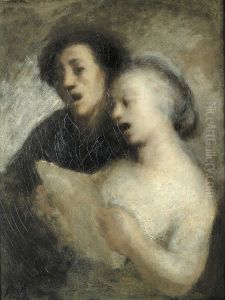 De zangers by Honore Daumier