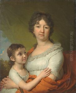 <<Portret A.E. Labzinoj s vospitannicej S.A. Mudrovoj>> by Vladimir Borovikovsky