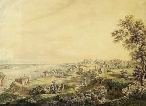 View of Warsaw from Zoliborz. by Zygmunt Vogel