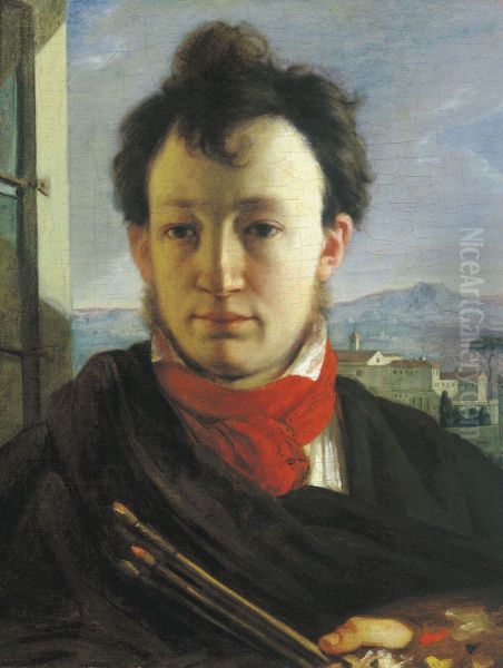 Self-Portrait with a Palette and Brushes - view 1