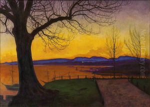 Spring Evening, Akershus Fortress by Harald Oscar Sohlberg