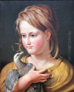 Bildnis der Tochter Ernestine by Johann Heinrich Wilhelm Tischbein I