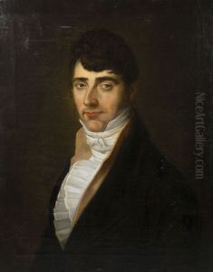 Portrait of man with a white cravat