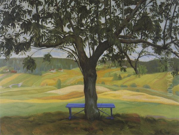 The Blue Bench - view 1