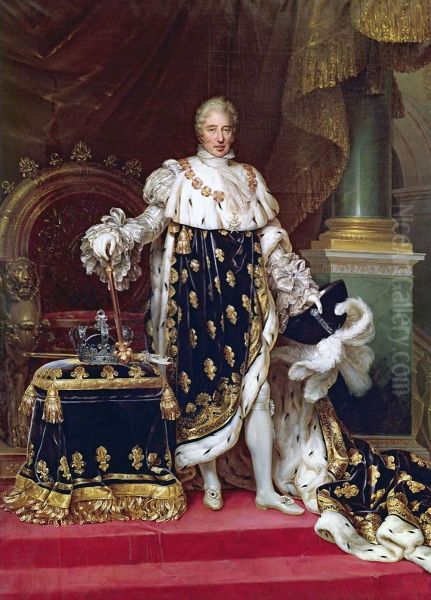 Portrait of the KingCharles X of Francein his coronation robes - view 1