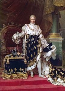 Portrait of the KingCharles X of Francein his coronation robes by Jean-Baptiste Paulin Guerin