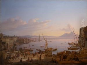 The Bay of Naples with the Lighthouse, and Vesuvius Beyond by Sir Anthony Van Dyck