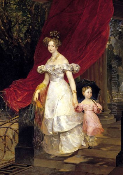 Portrait ofGrand Duchess Elena Pavlovnawith her daughter - view 1