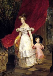Portrait ofGrand Duchess Elena Pavlovnawith her daughter by Karl Bryullov