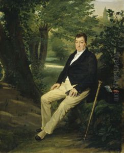 Portrait of Lafayette as an old man by Louise-Adeone Drolling