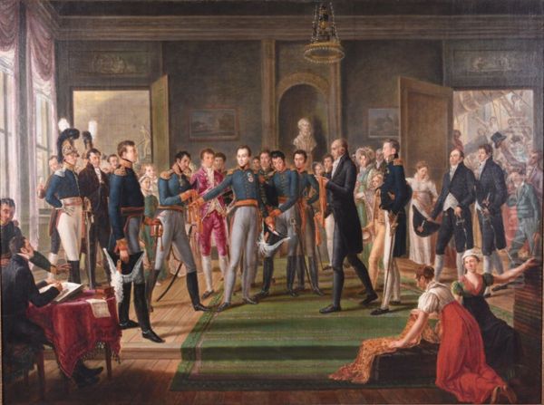 Visit of the future king William II (1792-1849) to the textile factory of Jan Rosseel in Ghent - view 1