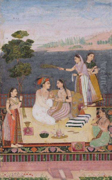 Dara Shikoh with his consort - view 1