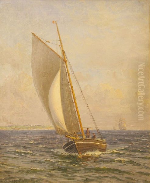 Marine med sejlskibe. - view 1