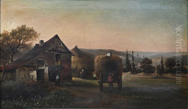 Bringing in the hay - view 1