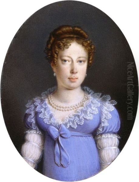 Portrait ofMaria Leopoldina of Austria(1797-1826), wife ofPedro I of Brazil(1798-1834) - view 1
