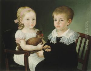 Julija Primic (1816-1864) and her brother Janez by Matevz Langus