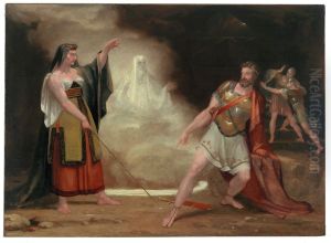 Saul and the Witch of Endor. by Washington Allston