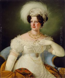 Portrait of Countess Cecilia of Auersperg by Giuseppe Tominz