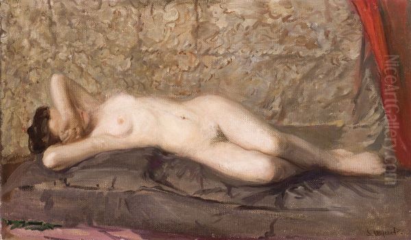 Nude Woman Lying - view 1