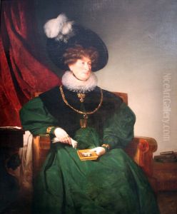 Portrait Baroness Cecilie von Eskeles by Friedrich von Amerling