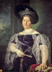 Retrato de la reina de las Dos Sicilias by Vicente Lopez Portana