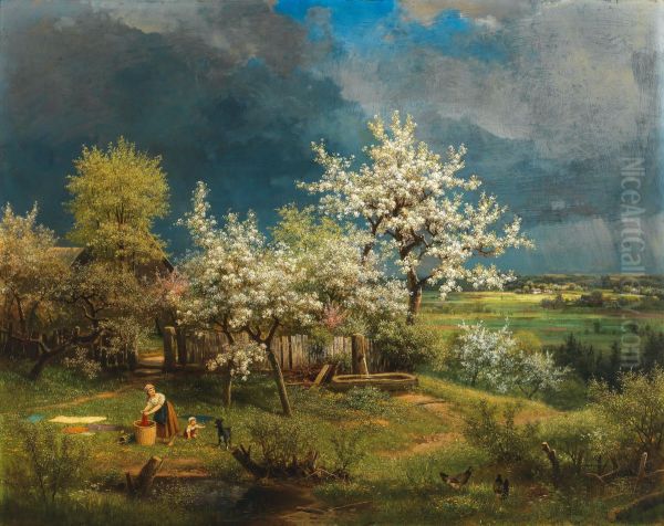 A Brewing Storm in Spring - view 1