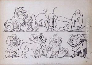 Chiens. by (Emmanuel Poire) Caran d'Ache