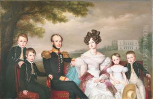King William II with his family.