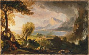 Study for The Course of Empire-The Savage State by Thomas Cole