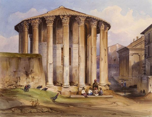 Roma - Veduta del Tempio di Vesta - view 1