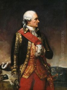 Jean-Baptiste-Donatien de Vimeur, Comte de Rochambeau, Marechal De France (1725-1807) by Charles-Philippe Lariviere