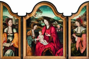 Triptych of the Mystical Marriage of St Catharina