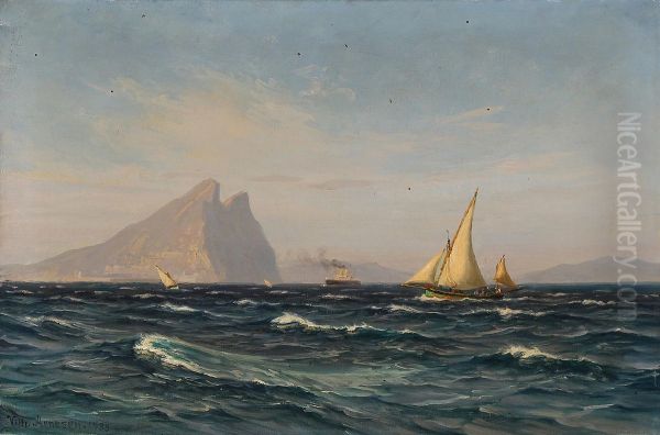 Gibraltar seen from south-south east. - view 1